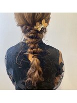 アース 柏店(HAIR&MAKE EARTH)&nbsp;編みおろしヘア
