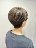 色落ちしても派手にならない白髪染め卒業ハイライト　　2606