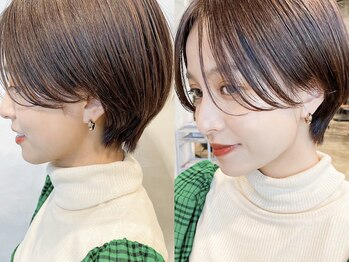 ガーデン ミサト 三郷中央(garden misato)の写真/収まりのいいショートは横顔美人の鉄則!Cut技術で最も大切なショートはGARDENにお任せ♪