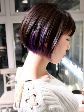 ロリム(RorriM) ハイライトカラー インナーカラー バイオレット ダブルカラー