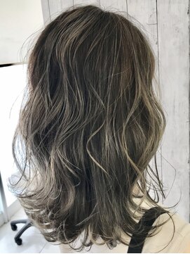 ルノン(LUNON) 【LUNON】ゆるふわ♪ハイライト　セミディ