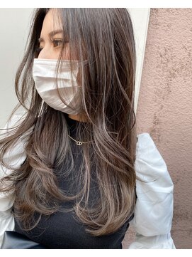 モルニ(MORNI) ショコラブラウン_マロンベージュ Aラインボブ かきあげ