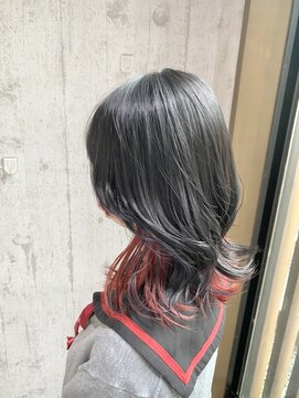 シルエット インナーカラーでやってみた!ねずこカラー!