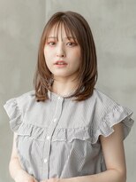 ケアブリーチブロンドカラー/大人可愛い外ハネボブ/学割U24