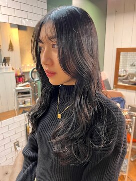 ヒョンミョン ライズバイレボ 柏西口店(hyon myon/RISEbyREVO) 大人ガーリー/モード/プリカール/S字ウェーブ[柏駅/韓国]