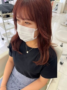 シック 大宮西口(CHIC) 韓国レイヤー/アプリコットレッド