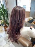 ピンクカラー×バレーヤージュ◎20代30代40代