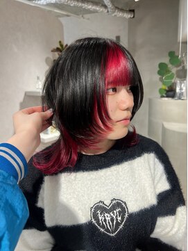 アドネ プライム(adne prime) レッド×デザインカラー【ウルフ/栄/矢場町/ペールトーン】