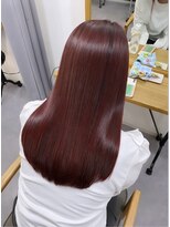 イニット 奈良新大宮(init.)&nbsp;20代 30代 40代 ロング 髪質改善 酸性ストレート レッドブラウン