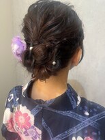 ウィスプ 赤羽店(wisp)&nbsp;夏ヘアアレンジ 浴衣着付け 和装/夏祭り/お祭り/アップスタイル6