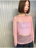 ボブ/ストレート/髪質改善