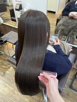 ロータスヘアーデザイン(Lotus Hair Design)&nbsp;【Lotus 下枝】ブリーチなし7～8トーン◎チョコレートブラウン