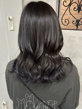 ルノン フィージュ(LUNON fieju) ショコラカラー×ラベンダーグレージュ 裾カラー/ブリーチ/韓国