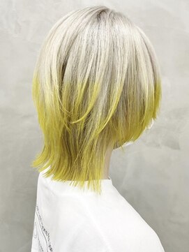 ラ メール ヘア デザイン(La mer HAIR DESIGN) ダブルカラー裾カラーインナーカラーケアブリーチウルフカット