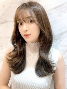 ロンドシエル 横浜(Lond ciel) 髪質改善縮毛矯正レイヤーカット顔周り前髪韓国ミニウルフ/横浜
