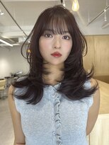 バベル アット フルリール 甲子園口(BABEL at fleurir) こっくりラベンダーブラウンのくびれレイヤーカット