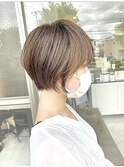 丸みショートボブ/30代40代５０代◎