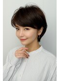 絶壁解消×ワンカールパーマ×大人ショート