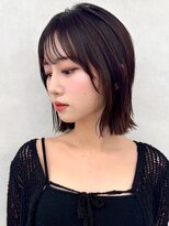 アッシュ 笹塚店(Ash) ミニウルフ/くすみブルー/イヤリングカラー/韓国ヘア[U24/笹塚]