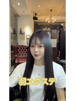 グラス 春吉1号店(glass)&nbsp;カラー+羽エクステカラー+羽エクステ100本+エクステカット