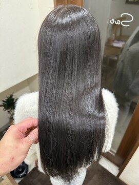 グレージュカラー×透明感カラー×トリートメントSac.栃木優佑