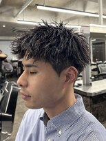 ニコ トウキョウ ロジック(nico TOKYO Logic)&nbsp;刈り上げアップバングスパイキーショートパーマスパイラルパーマ