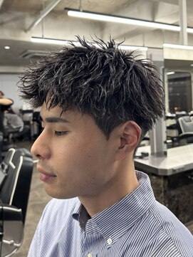 ニコ トウキョウ ロジック(nico TOKYO Logic) 刈り上げアップバングスパイキーショートパーマスパイラルパーマ