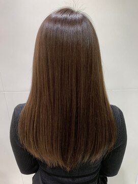 ヘアカラー専門店fit color 平井店【フィットカラー】オーガニックカラー/白髪染め ダークアッシュ/似合わせカット/ミディアムレイヤーカット[平井]