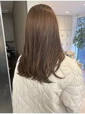 ブリーチなしオリーブベージュ/透明感カラー/10代20代30代