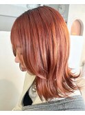 オレンジベージュ 髪質改善トリートメント