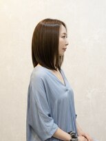 グレネイド(grenade)&nbsp;大人可愛い艶髪ストレート＊美フォルムなロブ/似合わせカット