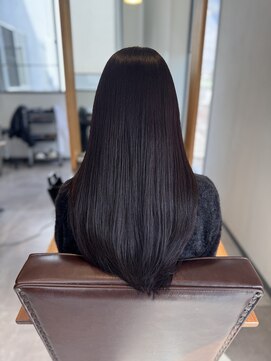 ティア ヘアデザイン(Theia hair design) ロング　× 深みピンクブラウン