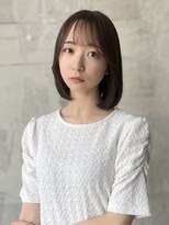 スール(seul) ナチュラルベージュ×シースルーバングボブ