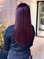 ヘアプレイスソル (HAIR PLACE SoL) 艶髪チェリーレッド/ストレート/ロング