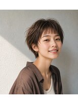 ユニット 蕨西口店(UNIT)&nbsp;ベリーショート髪型20代30代40代50代前髪あり前髪なし面長丸顔蕨