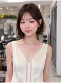 小顔ボブ/ショートボブ/前下がりボブ/毛流れボブ/髪質改善/艶髪