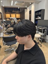 アロー 船橋店(AROH) メンズ曲がる縮毛矯正×センターパート