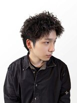 グロウ 別府店(growth)&nbsp;ツイストスパイラルショートウルフツーブロックメンズパーマ