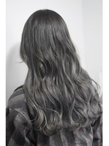 ミエルヘアーブラン(miel hair blanc) 【mielhairblanc】アッシュベージュ外国人風ハイライト,3Dカラー