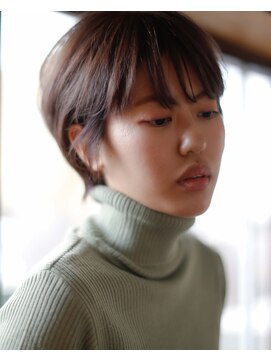 ニコヘアー(niko hair) 耳掛けショートスタイル▼LINEID@vey3047y