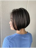 大人オシャレショートボブ