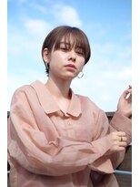 ヘアーアンドメイク シーク 八王子(HAIR&MAKE SeeK) 耳だしマッシュショート シースルーバング