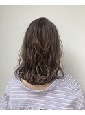 ◎グラデーションベージュ×ミディアム