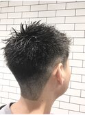 スパイキーソフモヒバーバーアッシュマットショート20代30代