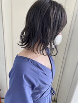 ヘアーデザイン リボン(hair design Ribon) くすみカラー・ダークブルーグレージュ&ボブ