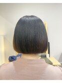 ショート/ぱっつんボブ/切りっぱなしボブ/20代/30代