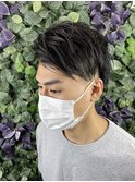 【メンズカット】大胆アシメツーブッロク