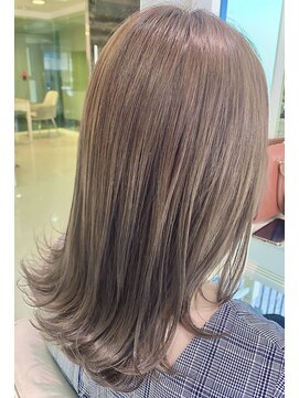 ファイブボックスヘアー 広島(five vox hair) ミルクティーベージュ