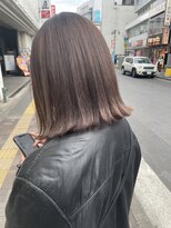 ヘアーアンドメイク ビス(HAIR&MAKE bis) 垢抜けベージュ × 切りっぱなしボブ【戸田雅子】