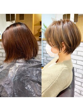 バンプ ギンザ(BUMP GINZA) 30代/40代/50代・絶壁解消・小顔前下がりショートボブ【中村】